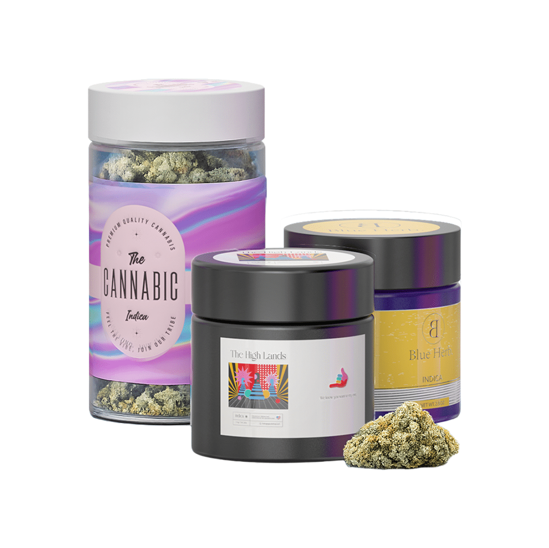Plastic Jars for Cannabis Flower Packaging